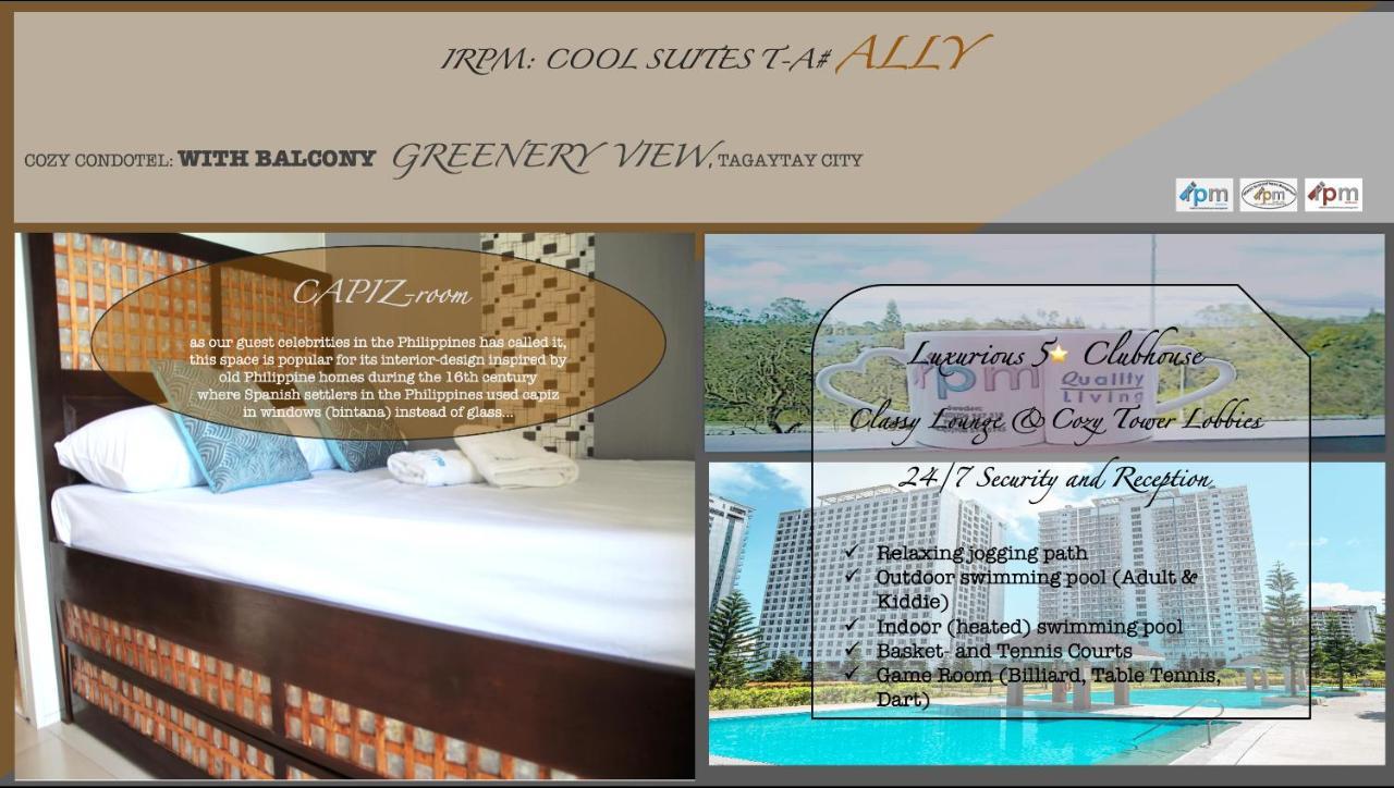 Irpm Coolsuites #Ally Wind Residences 1Br Tower A Greenery View Tagaytay City Εξωτερικό φωτογραφία